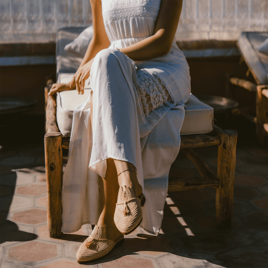 Raffia Slippers Ladame